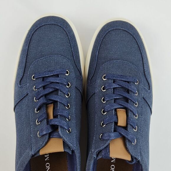 🩵NIB Bruno Marc Blue Canvas Skate Sneakers Size 11 - Picture 6 of 12